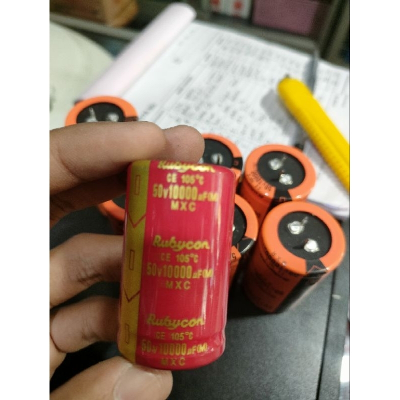 Elco Rubycon Merah 10000-50volt,10000-80volt,10000-100volt