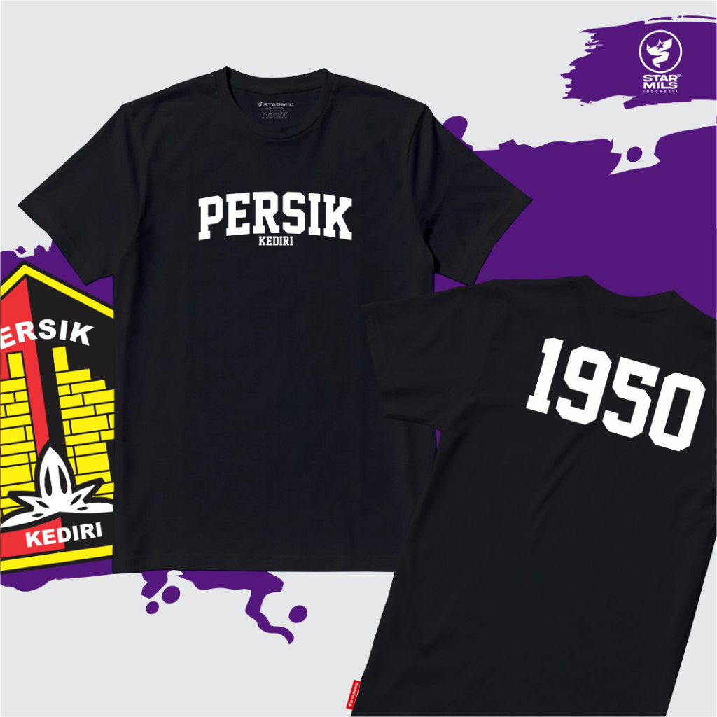 Kaos PERSIK Kediri 1950 Macan Putih Laskar Jayabaya starmils 10946A