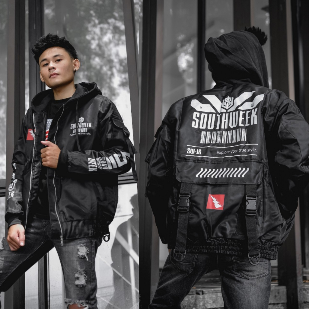 Jacket Bomber Cybrog Original Distro Windbreaker Tebal Waterproof