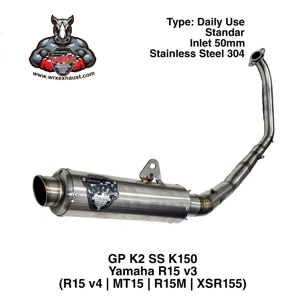 Knalpot WRX GP SS K150 R15 V3