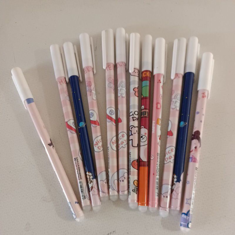 

Pen Pulpen Bisa diHapus 1 LUSIN Bolpoin Gel Erasable Bolpen Yang Bisa Dihapus