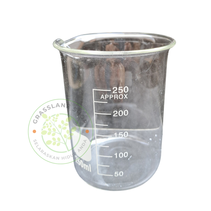 Beaker Glass Gelas Kimia Piala Kaca 250 ml RRC