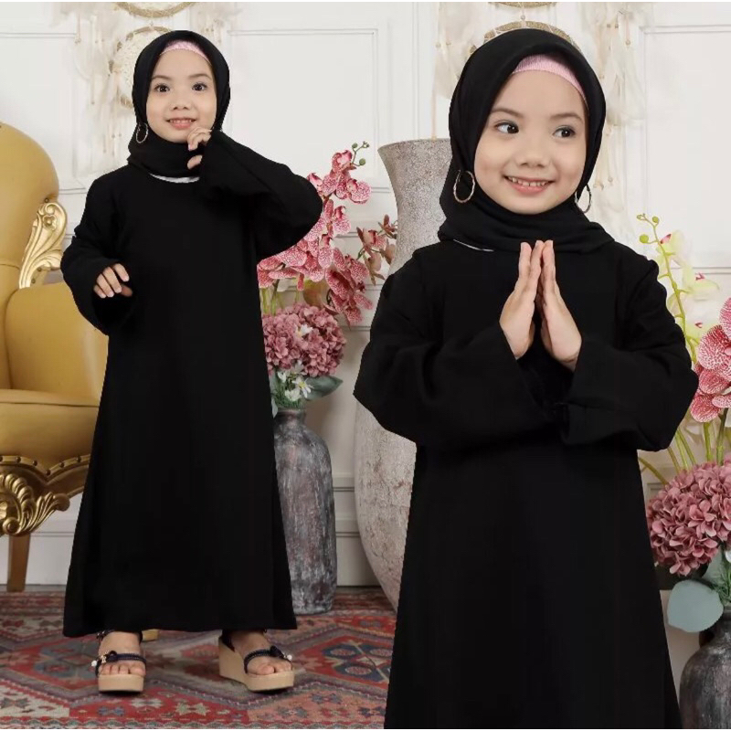 GAMIS ABAYA SYARI ANAK POLOS