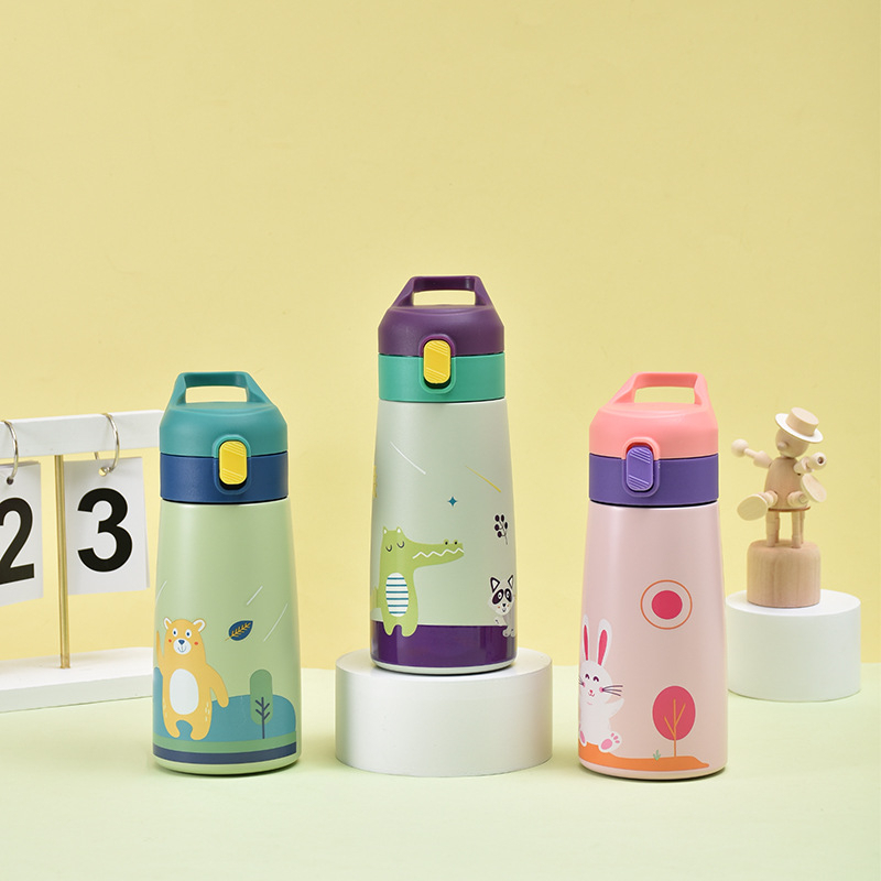 Botol Minum Anak Cute Bahan Stainless 350ML Termos Import