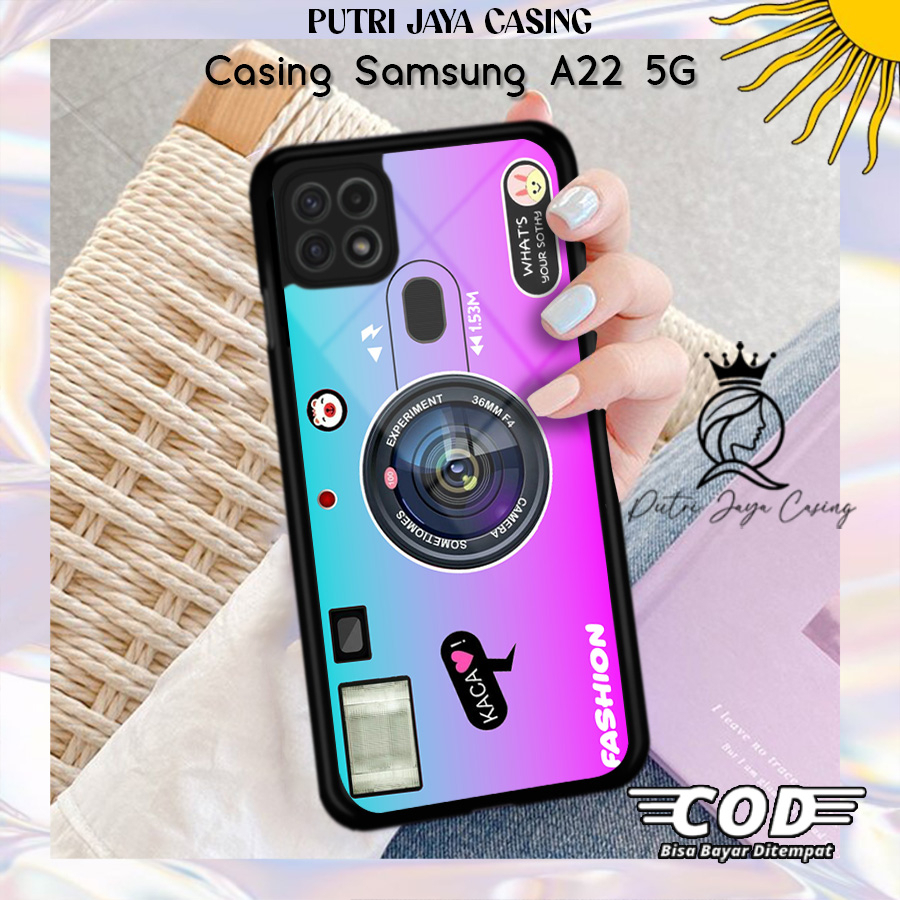 Case Hp Samsung A22 5G Casing Samsung A22 5G Motif KAMERA04 Casing Terbaru Case Karakter Lucu Casing
