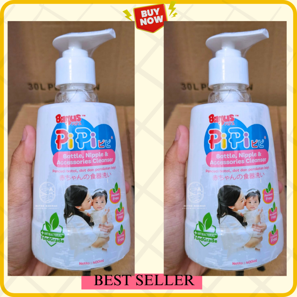 SALE!! BAGUS PIPI BOTTLE NIPPLE DAN ACCESSORIES CLEANSER BOTOL 400ml dan PUCH 375ml SABUN PEMBERSIH ALAT BAYI