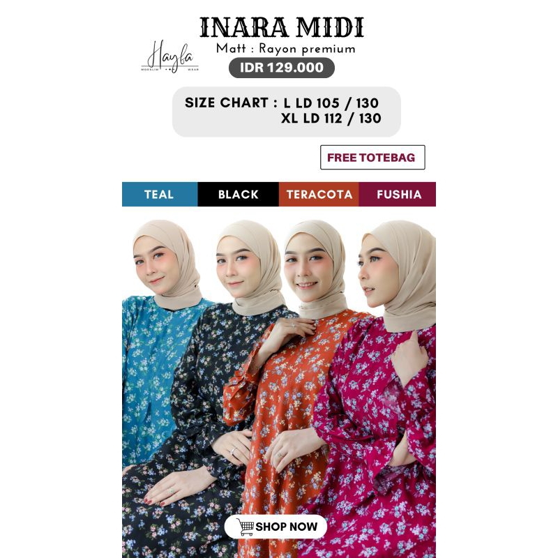 Inara MIDI DRESS by Hayfa
