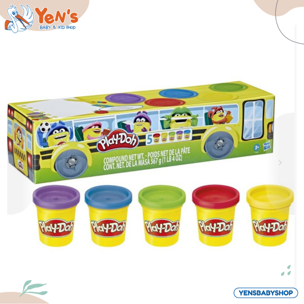 Playdoh 5 colours back to school Play Dough Doh