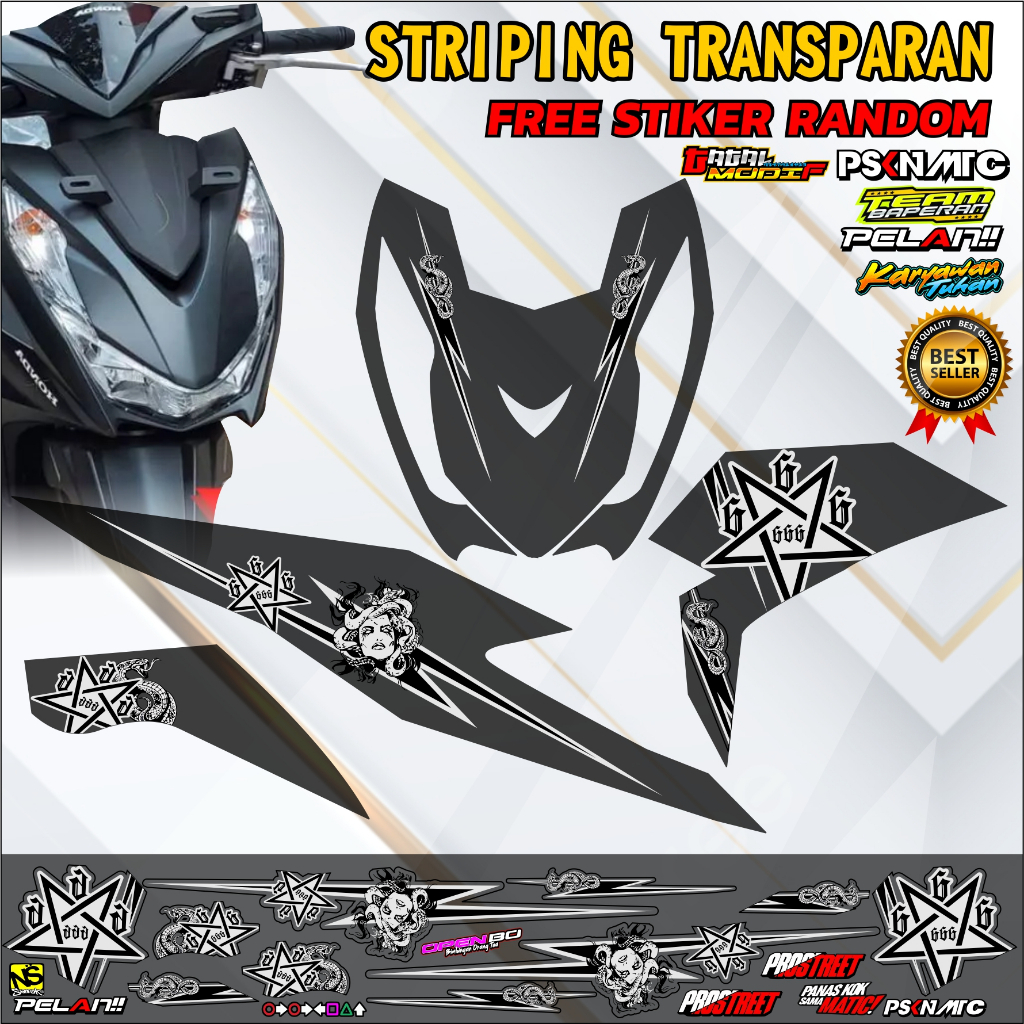 STRIPING BEAT DELUXE TRANSPARAN STRIPING BEAT MEDUSA