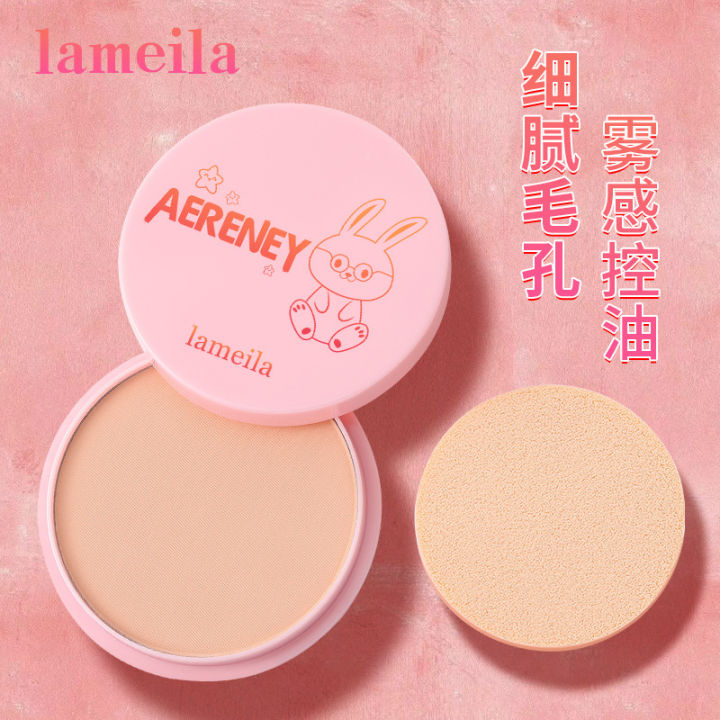 Beauty Jaya - Lameila Makaron Bedak Professional Bedak Padat Waterproof Anti Air Glowing