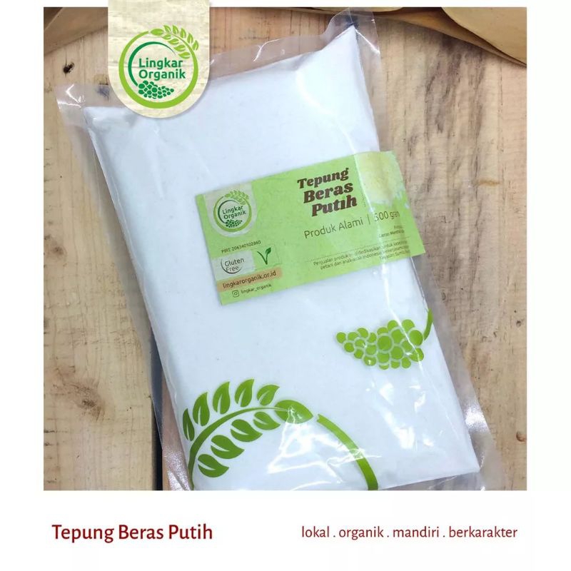 

Tepung beras putih lingkar organik 500gr