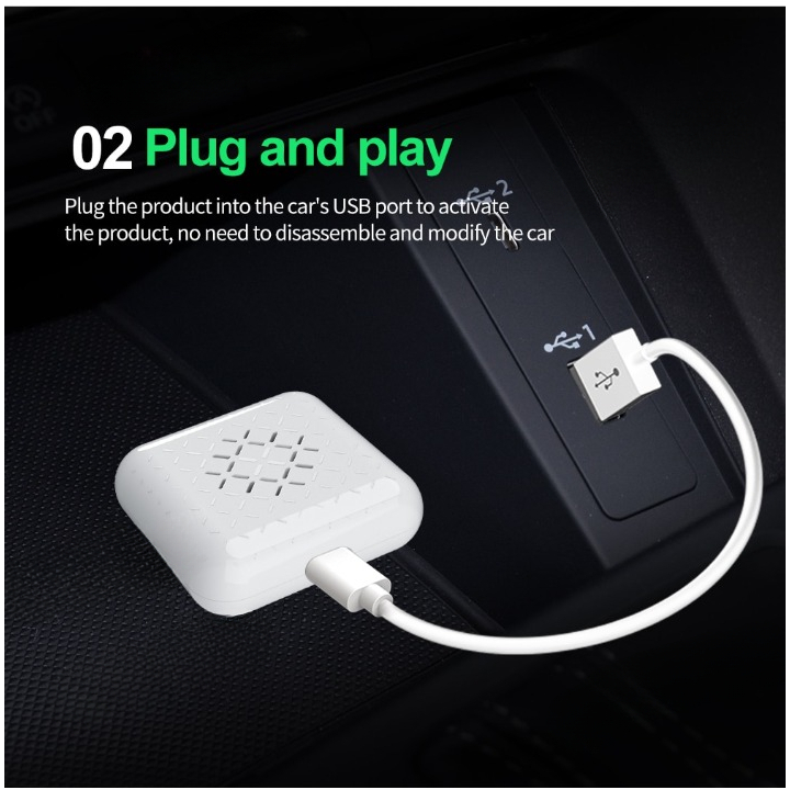Wireless apel CarPlay Dongle Adapter Bluetooth untuk Head Unit Mobil - CPC200-U2W Mini