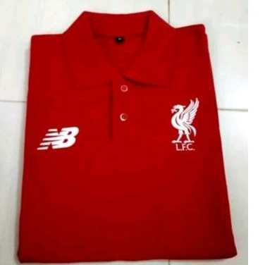 polo shirt bola/ kaos polo LFC/ baju kerah pria wanita