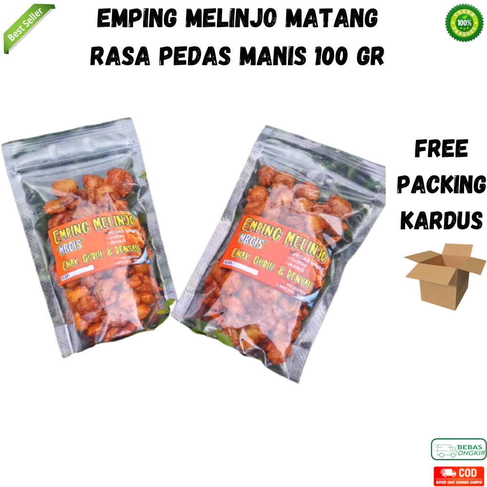 

Emping Melinjo Kletuk Matang Pedas & Manis 100 Gr