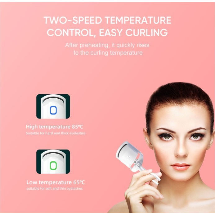 Bomidi EC1 Electric Heated Eyelash Curler Portable Electric Penjepit Bulu Mata Pelentik Bulu Mata Jepitan Bulu Mata Lashes Elektrik Wireless Type-C Charging Long Battery Life