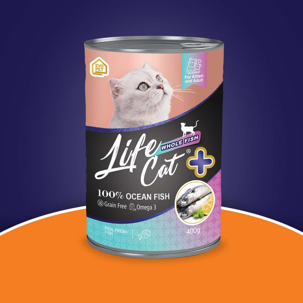 LIFE CAT KALENG PLUS MAKANAN KUCING BASAH 400 GRAM