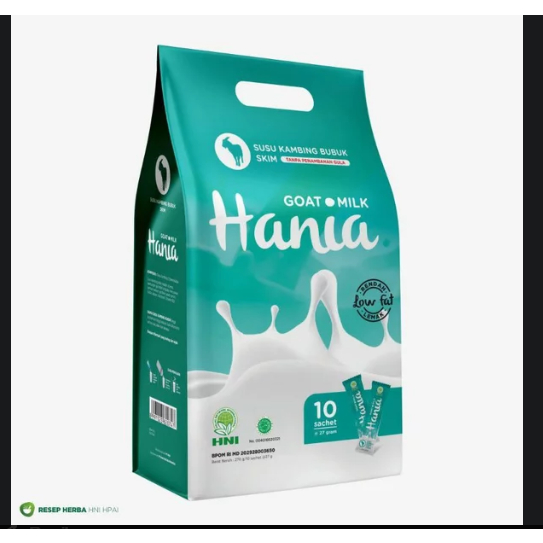 

HANIA SUSU KAMBING HANIA GOAT MILK SKIM - HNI HPAI