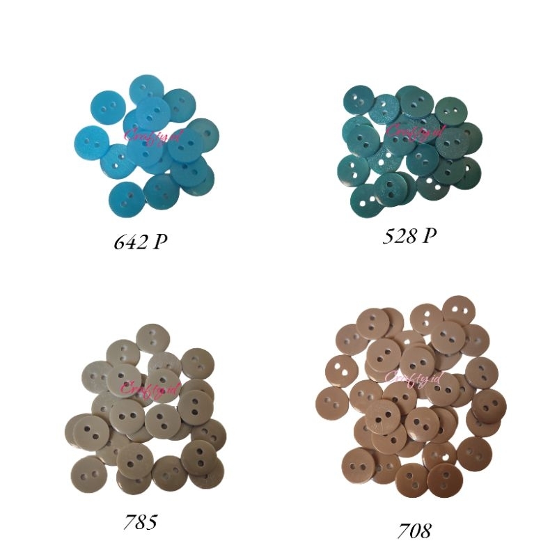 24 pcs - kancing kemeja 2 lubang - kancing hem - kancing baju