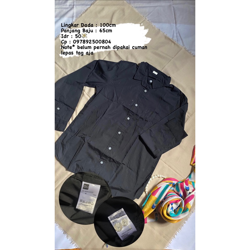 Kemeja Hitam GU
