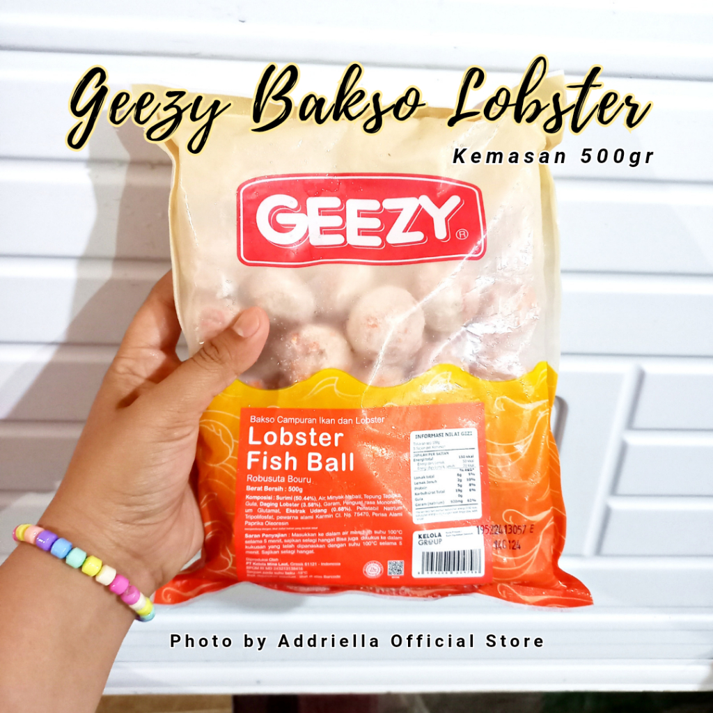 

ADDRIELLA Geezy Bola Lobster 500gr | Geezy/Frozenfood/Frozenfood Murah