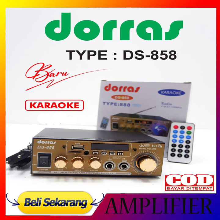 Amplifier Speaker DORRAS Penguat Sinyal Suara 888 DS-858 PROMO bergaransi resmi