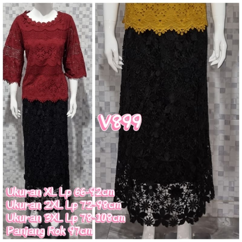 Rok Brukat Premium Keliling Bangkok Panjang V899