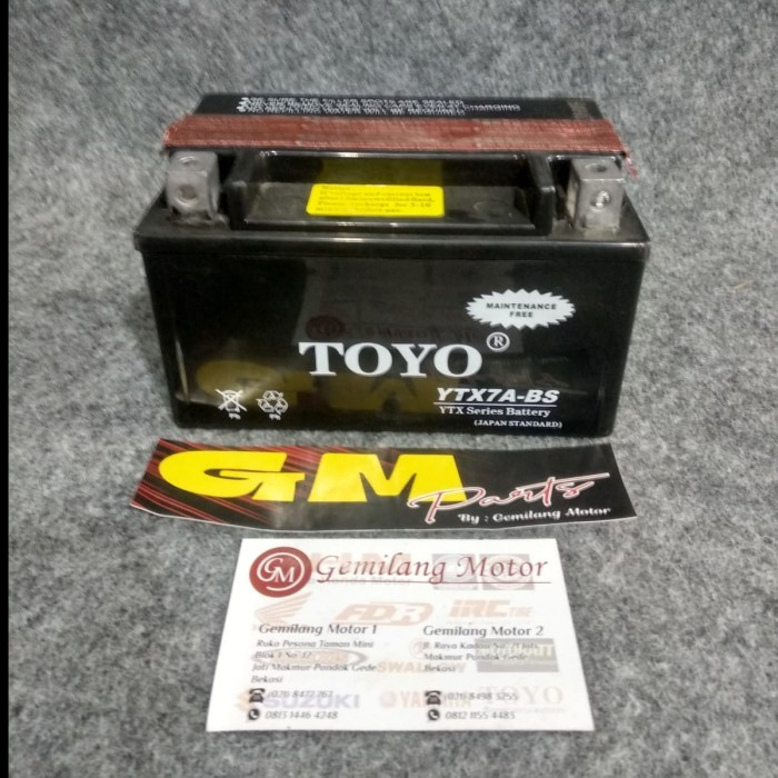 Aki motor Minerva TOYO YTX7A-BS 7AH