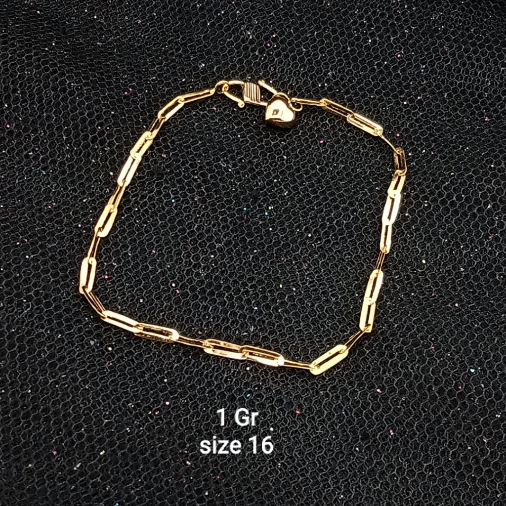 Gelang emas 17K - 1 gr kadar 750 - 3834