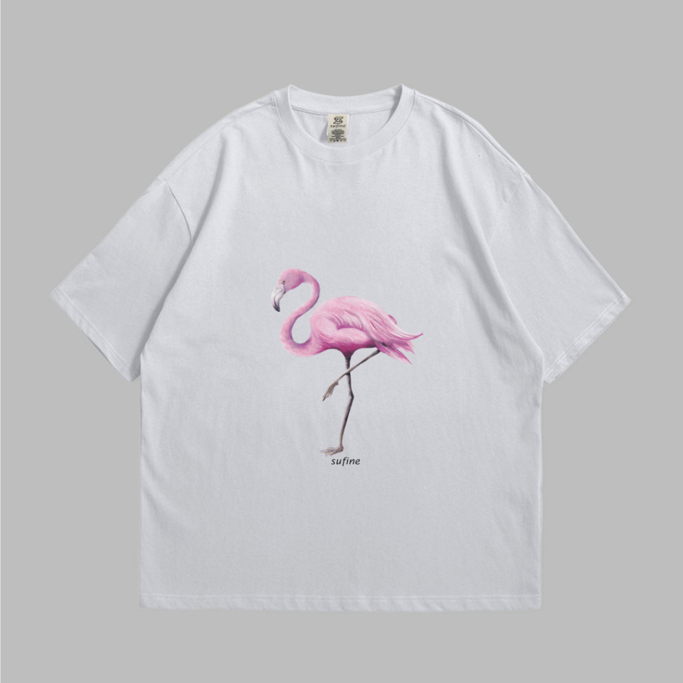 Sufine Cotton Oversized Tshirt Flamingo 07 - Kaos Oversized