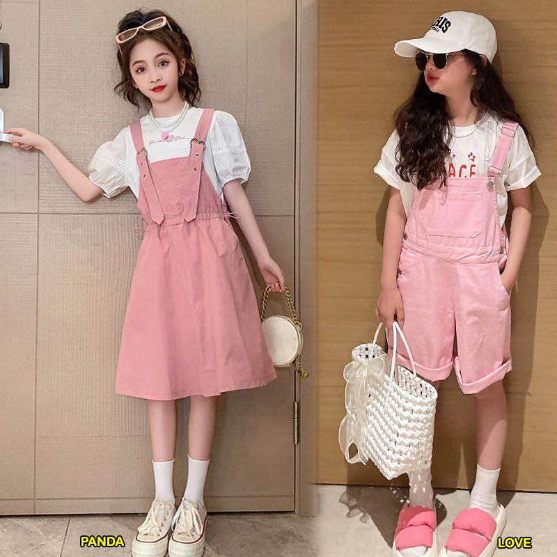 Setelan Overall PINKY Anak Perempuan Model