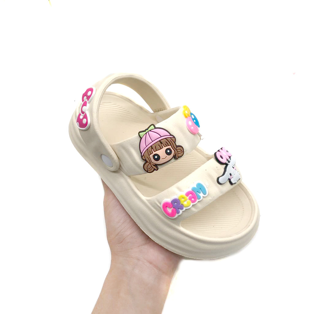 Sandal Selop Anak Perempuan Model Tali Belakang Stiker Cantik Terbaru Uk. 24-35