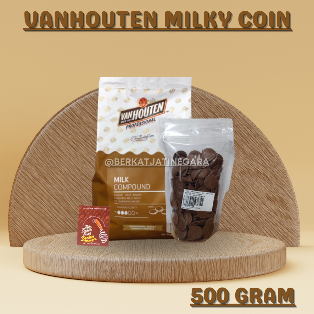

VAN HOUTEN MILKY COINS CHOCOLATE COMPOUND/ 500 GR