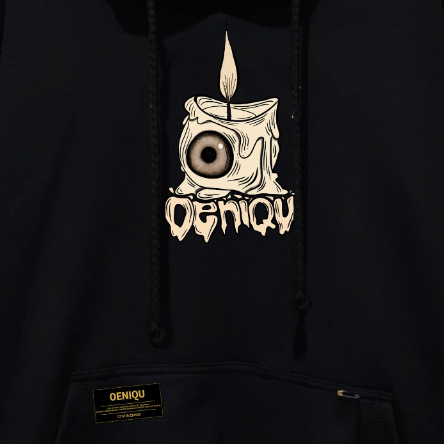 HOODIE PRIA DAN WANITA ORIGINAL OENIQU MOTIF CANDLE EYES