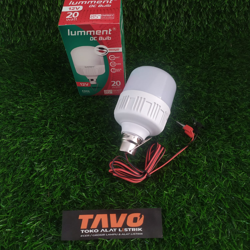 LAMPU 12V AKI 20W LUMMENT 20 WATT LAMPU DC LED BULB ACCU 12VOLT 12 V 12 VOLT