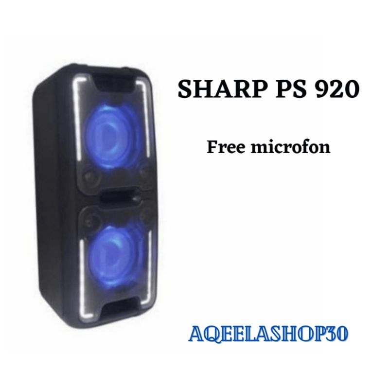 SPEAKER AKTIF SHARP PORTABLE PS 920 PARTY SPEAKER FREE MICROFON