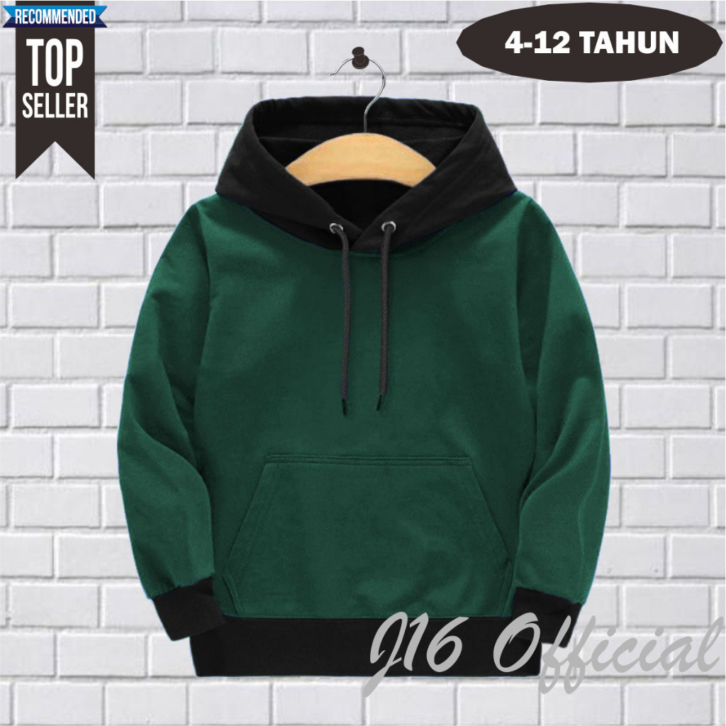 PREMIUM Sweater Hoodie  Anak 3-11 Thn Bahan Tebal Lembut dan Adem