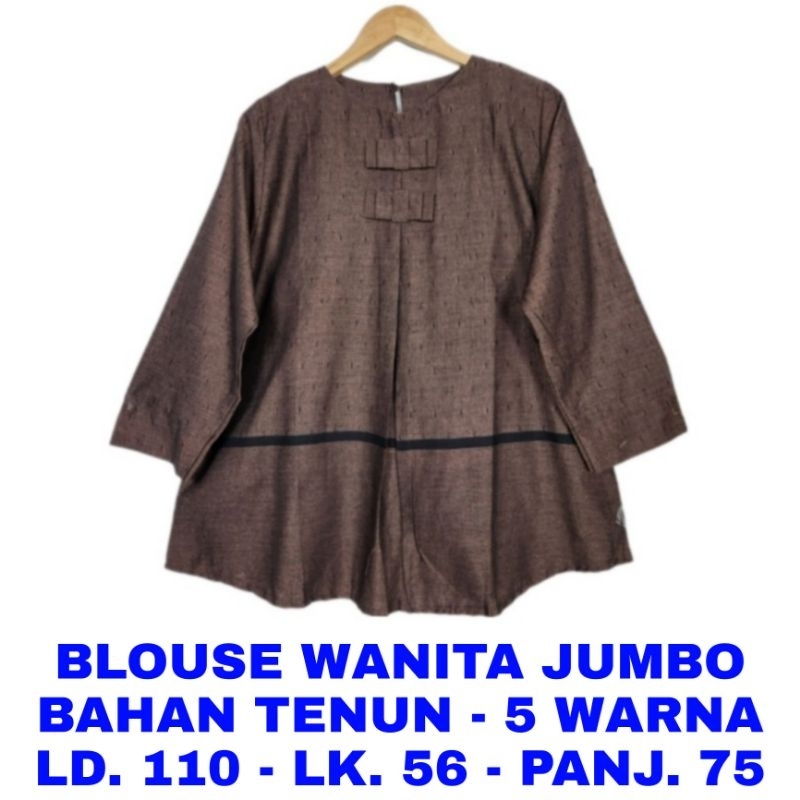 WK BLOUSE WANITA JUMBO LD. 110 BAJU ATASAN BIG SIZE MUSLIM