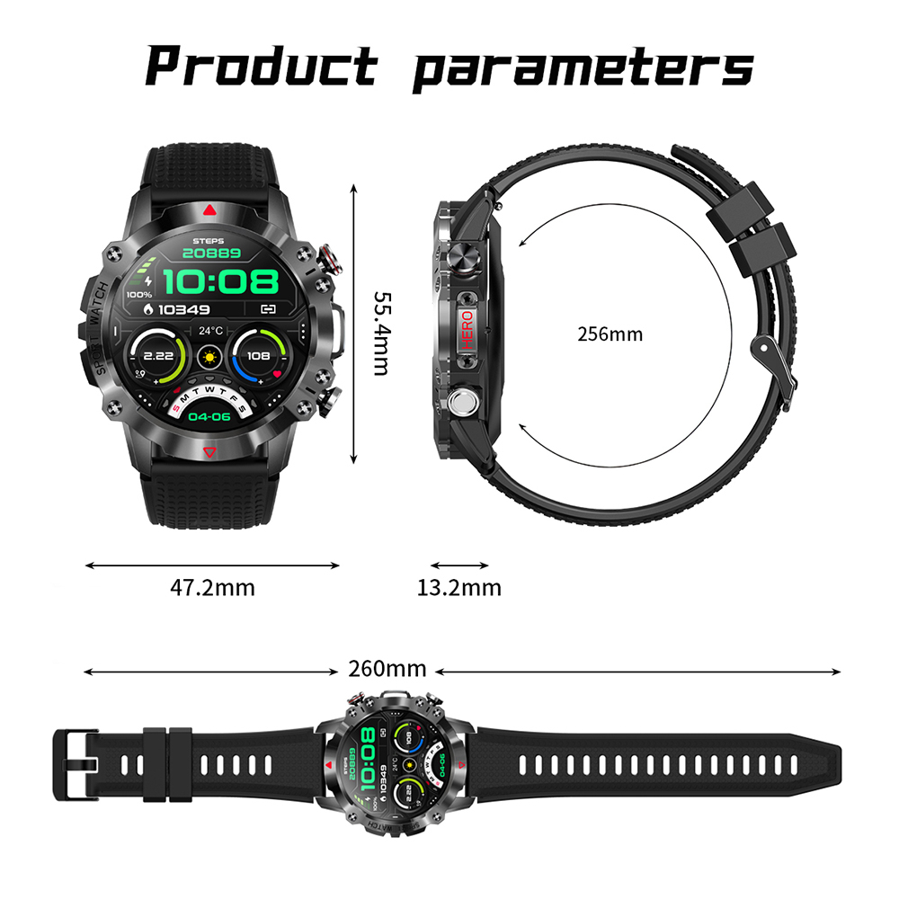 SKMEI jam tangan smartwatch pria outdoor olahraga Support 100+ movement modes jam sport pria digitec smart watch  anti air IP67 Dukungan android ios hp