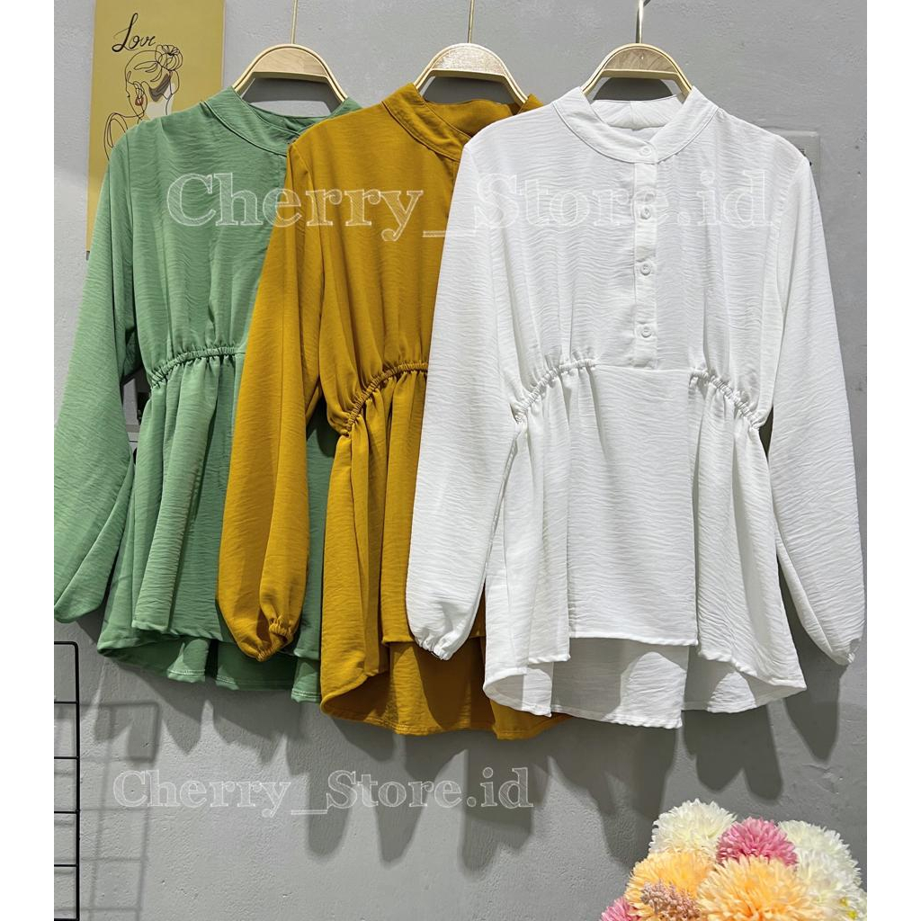 Cherry_ KD02 BLOUSE ARIFLOW WANITA | ATASAN FASHION LENGAN PANJANG