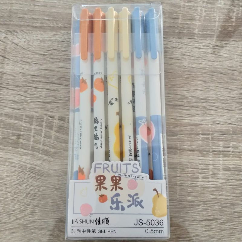 

(12PC)BOLPOIN GEL MOTIF /MATA PENA 0.5/BOLPOIN