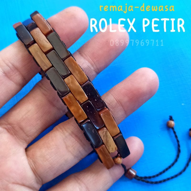 Gelang Kayu kaukah (ROLEX) Wanita-Pria koka kokka kaokah kokah