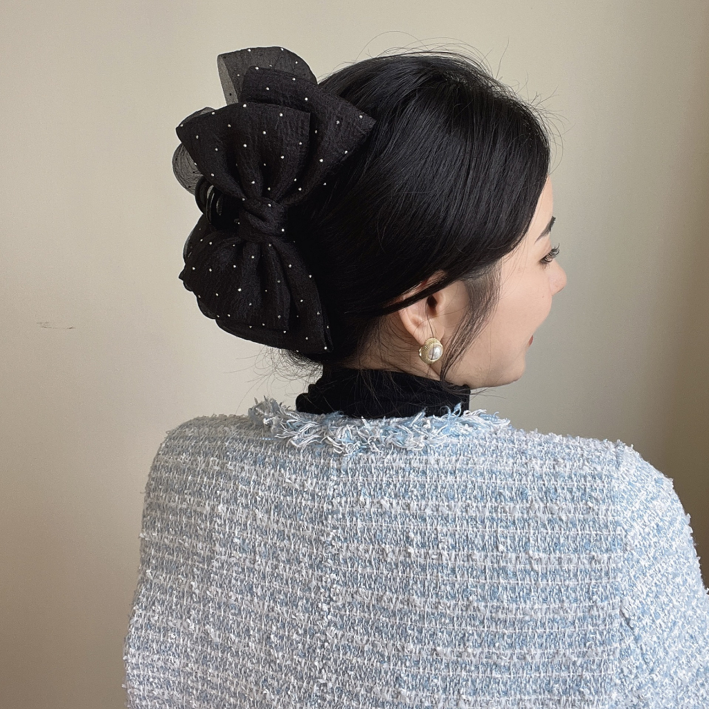 Caliloops Jepit Rambut Jedai Pita Besar Korea Kerut Scrunchie Lucine