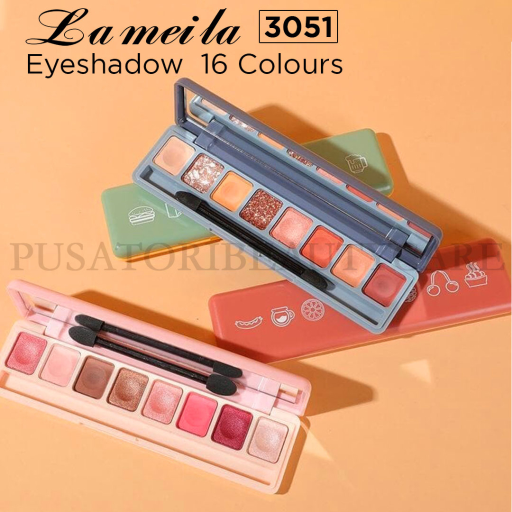 Lameila 3051 Eye Shadow Soft Lasting Pallete 8 Warna