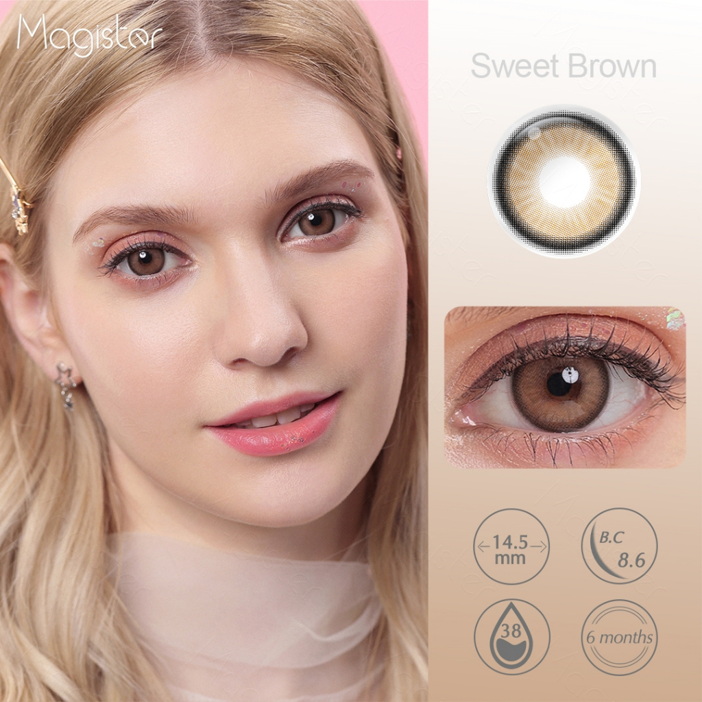 Softlens normal mata 16mm big eyes hitam COD softlens brown lensa kontak soflens 14 mm gray