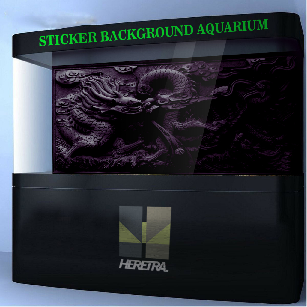 STICKER BACKGROUND AQUARIUM MOTIF NAGA