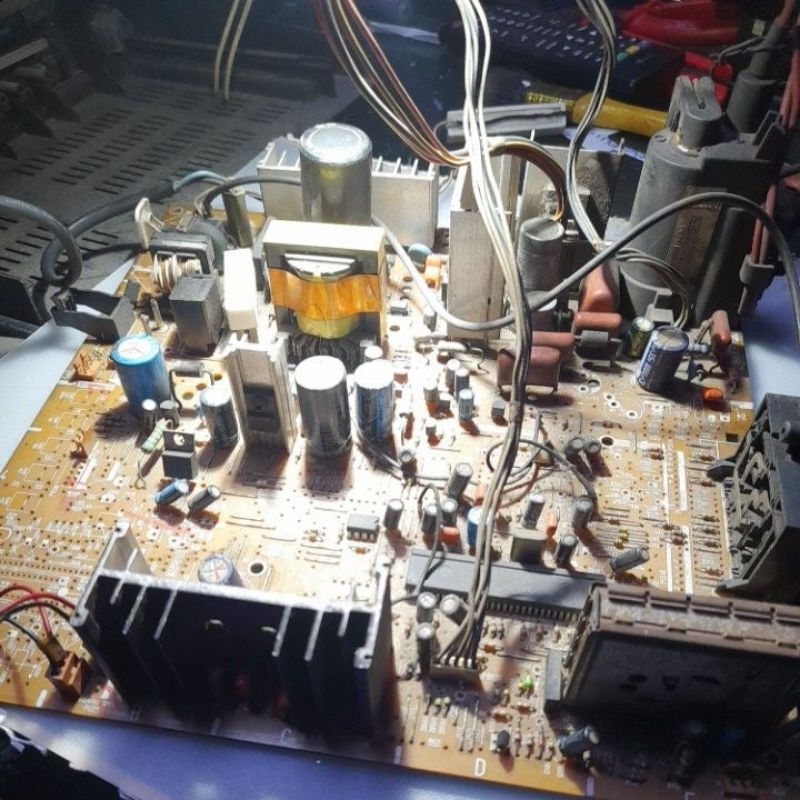 Mesin tv crt Lg slim 21 inch non EW