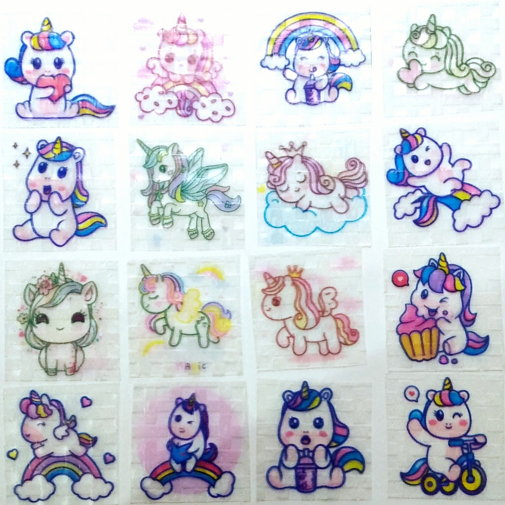 

Edible Rice Unicorn Stiker Rice Paper Stiker Bento Stiker Nasi Edible Stiker Bisa dimakan