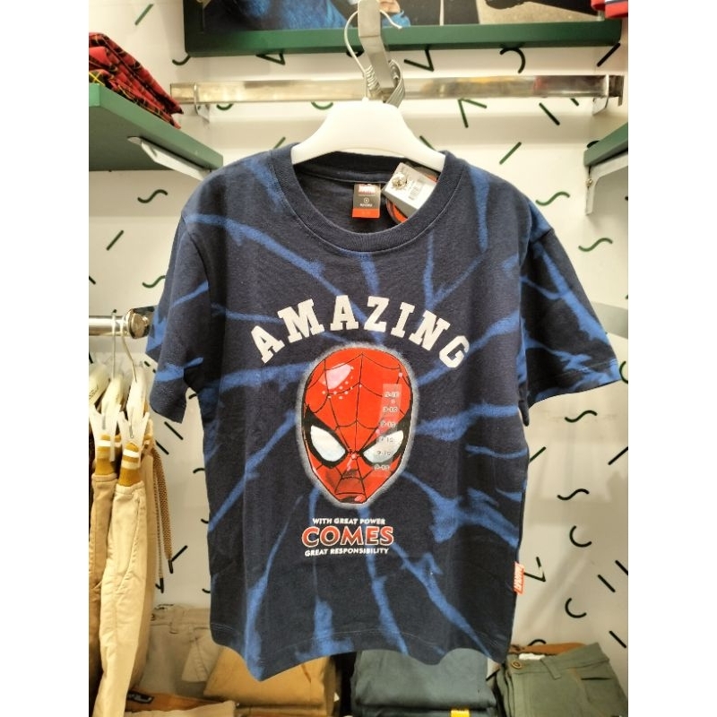 MARVEL Spiderman Baju Kaos Tshirt Oblong Anak Laki Laki Original