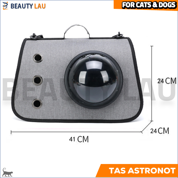 TAS KUCING ANJING ASTRONOT PET CARGO CARRIER TAS SELEMPANG KUCING ANJING PET TRAVEL SLING BAG