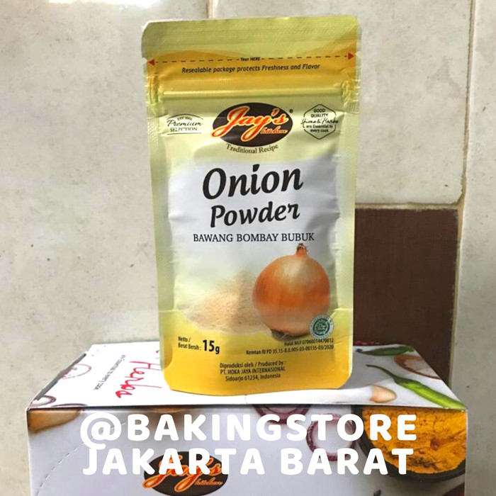 

Jay's Kitchen Onion Powder Zipper 15 GR | Jays Bawang Bombay Bubuk